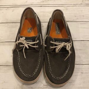 Sperry Halyard Brown Boat Shoes Top Sliders